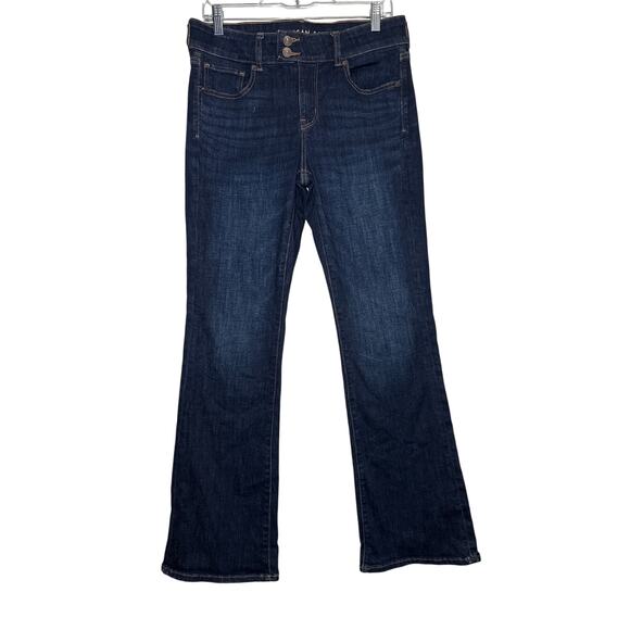 American Eagle Outfitters Denim - American‎ Eagle kick bot dark wash jeans womens 10 normcore western cowgirl y2k